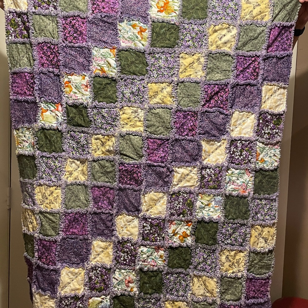 Rag Quilt Homemade.
